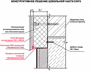 Конструктивное решение цокольной части СФТК